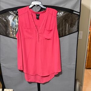 Torrid Vibrant Pink Sleeveless Blouse